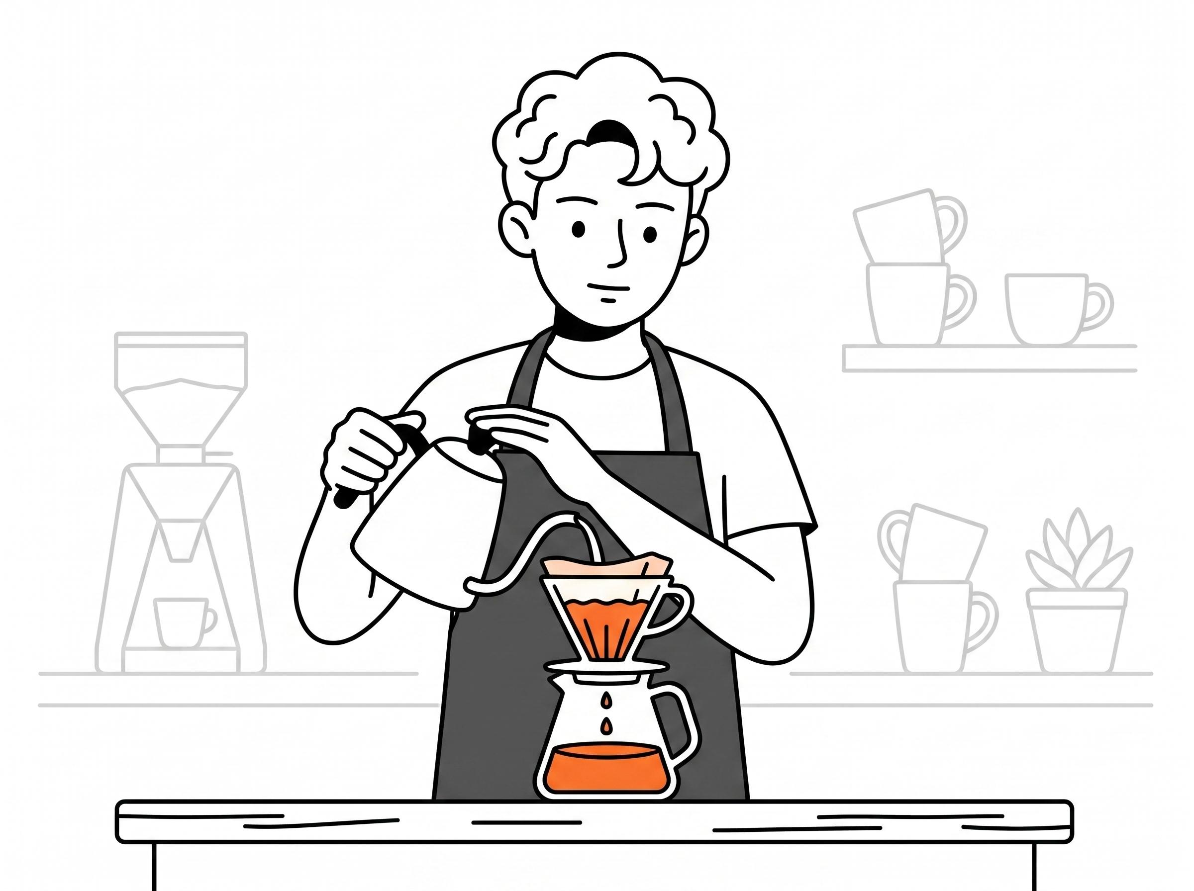 Two people enjoying specialty coffee