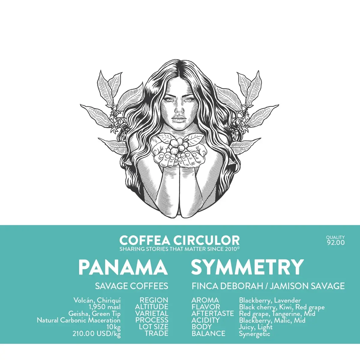 Deborah Symmetry Geisha Natural Carbonic Maceration