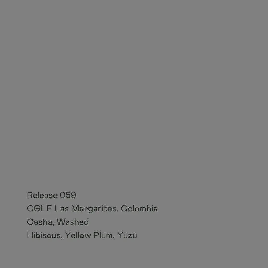 Release 059 - CGLE Las Margaritas, Gesha Washed