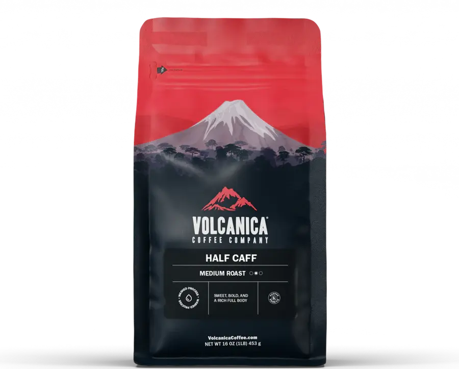 Half Caff Coffee, Half Caffeine Blend