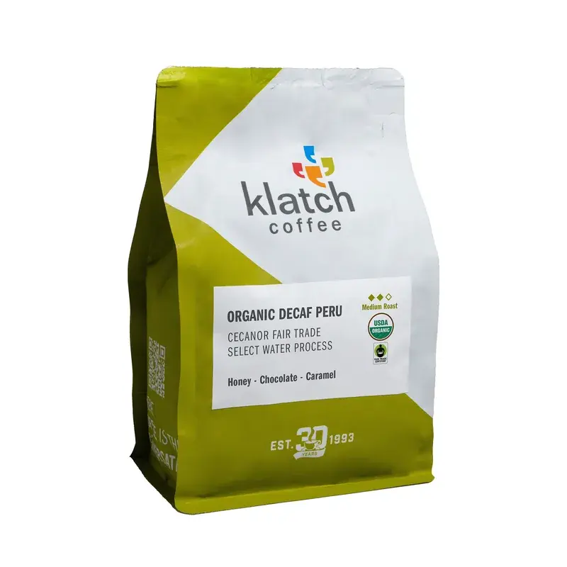 Organic Decaf Peru Cecanor Fair Trade Select Water Process